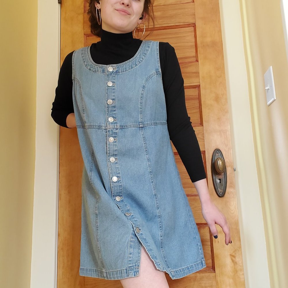 90's Cherokee Denim Button Up Dress